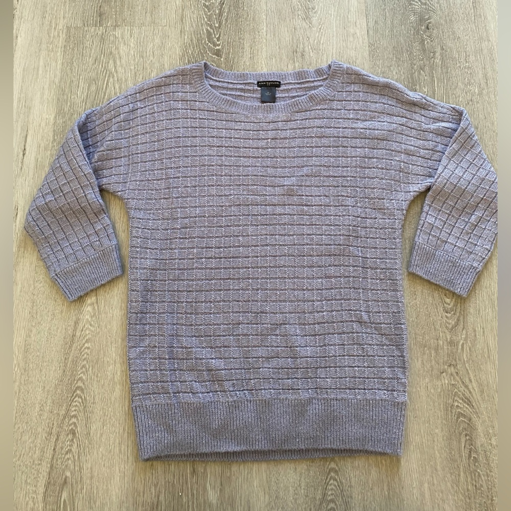 Ann Taylor Waffle Knit Sweater